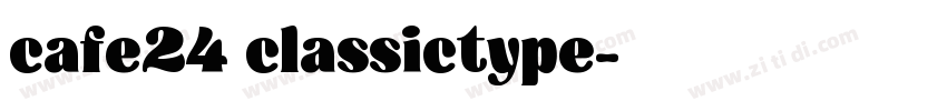 cafe24 classictype字体转换